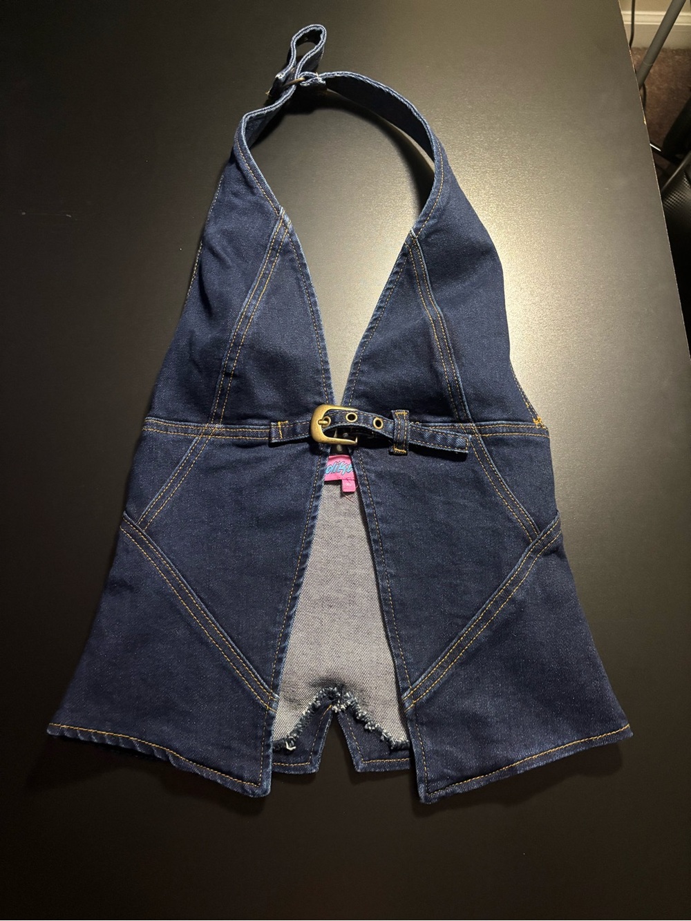 Edikted denim halter top